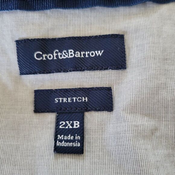 Croft & Barrow Men's Woven Button-Down Shirt (Size 2XB) - Picture 6 of 7
